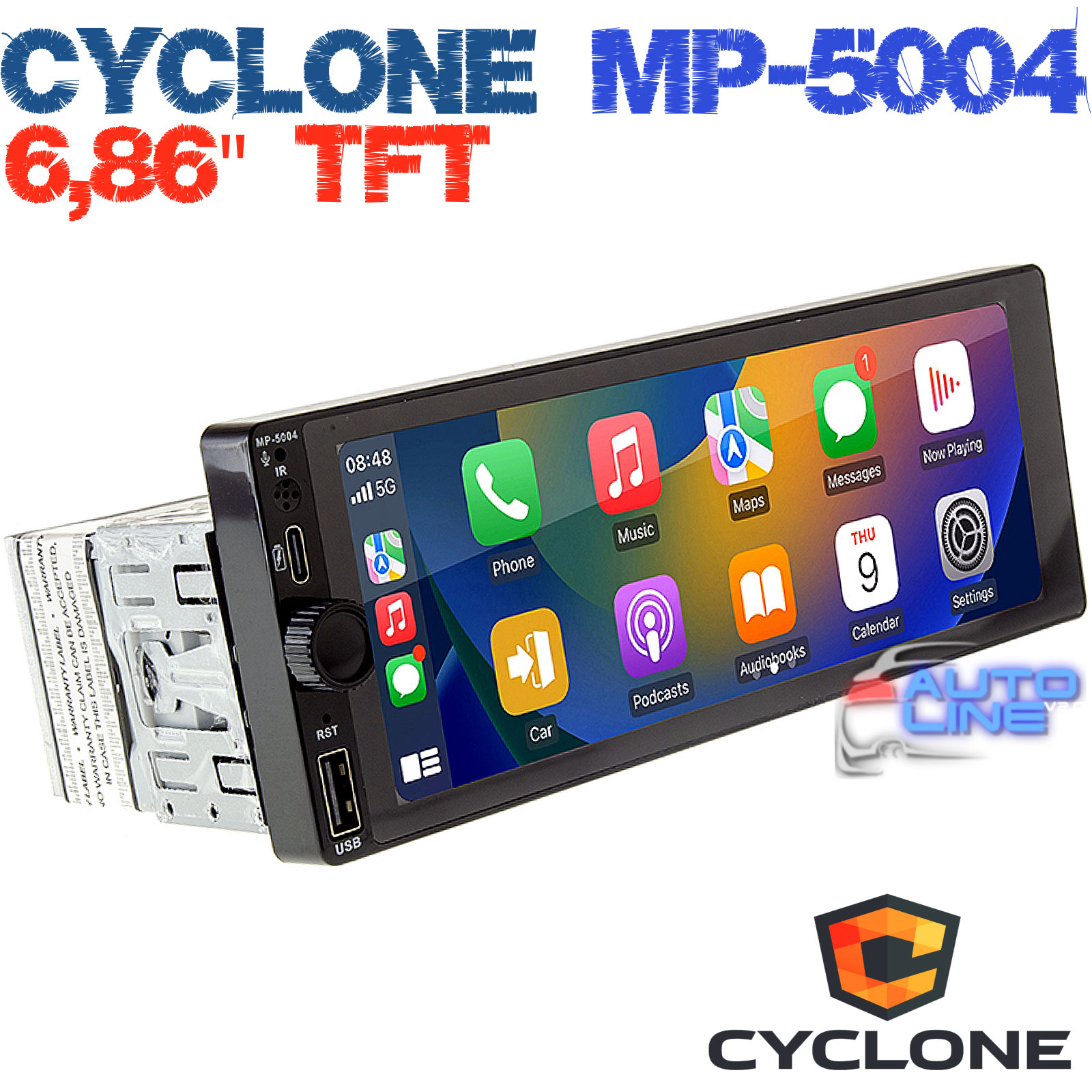 Cyclone MP-5004 - Бездисковый MP-5 ресивер с FM радио