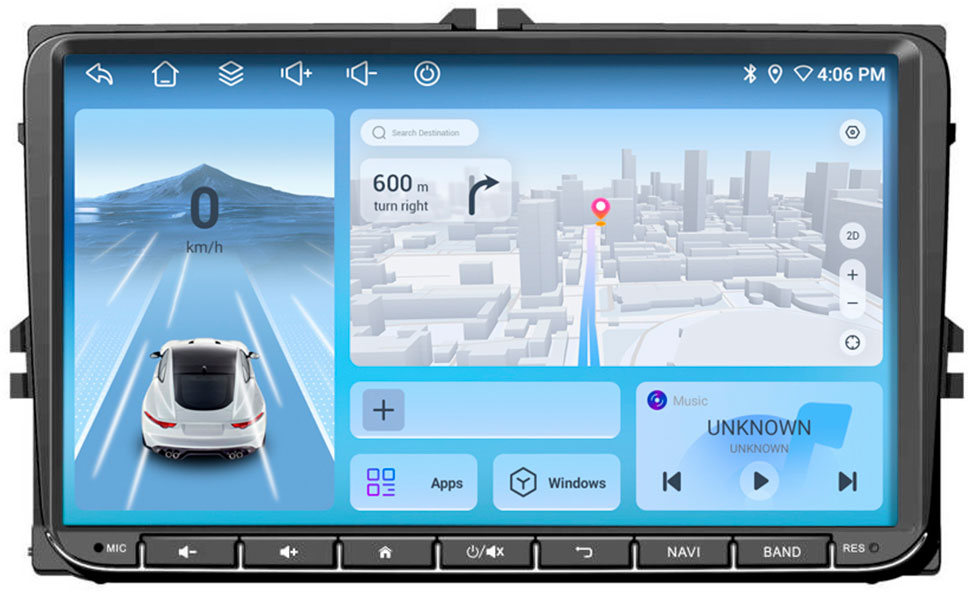 Cyclone VW ANDROID 9 DSP 4G v2 - штатна магнітола VolksWagen Android 9 дюймів