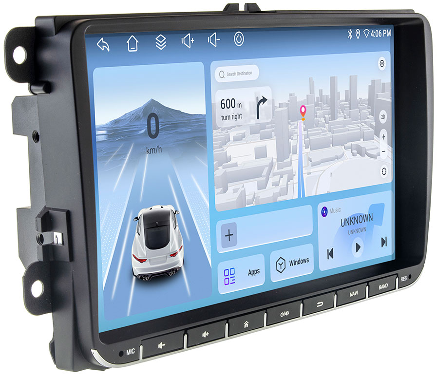 Cyclone VW ANDROID 9 DSP 4G v2 - штатна магнітола VolksWagen Android 9 дюймів