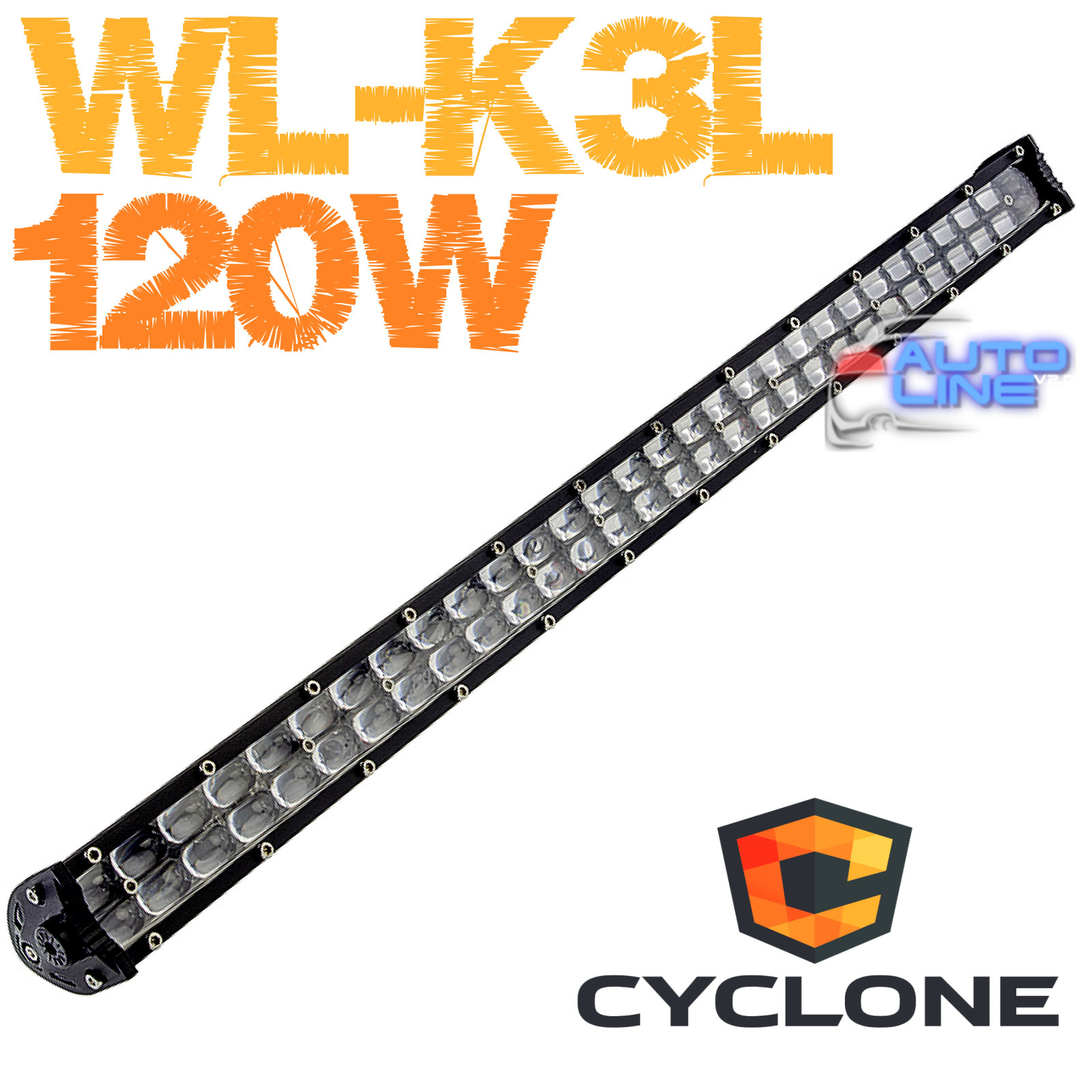 Cyclone WL-K3L 120W Spot - дополнительная LED-фара ближнего света с горизонтальной светотеневой границей