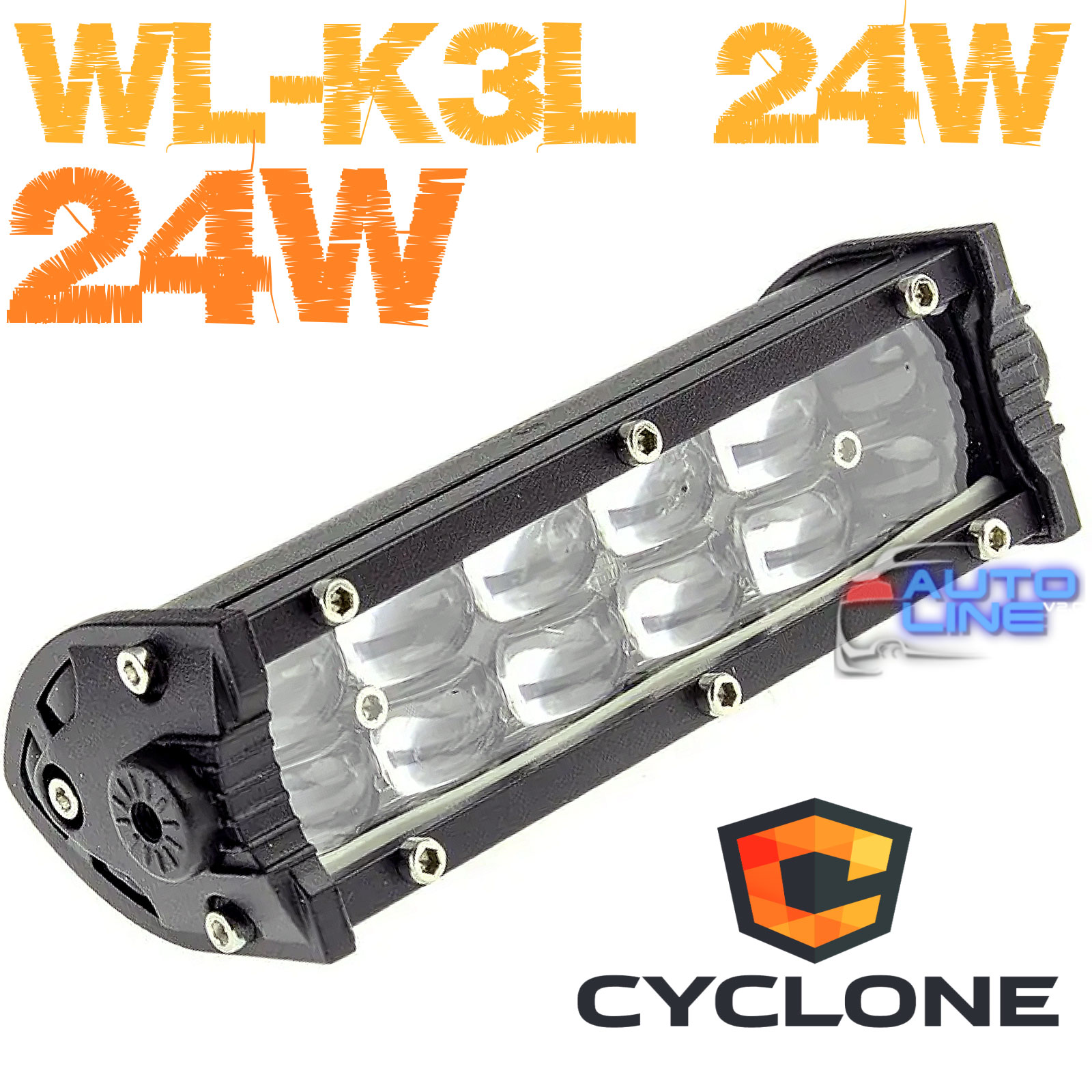 Cyclone WL-K3L 24W Spot - дополнительная LED-фара ближнего света с горизонтальной светотеневой границей