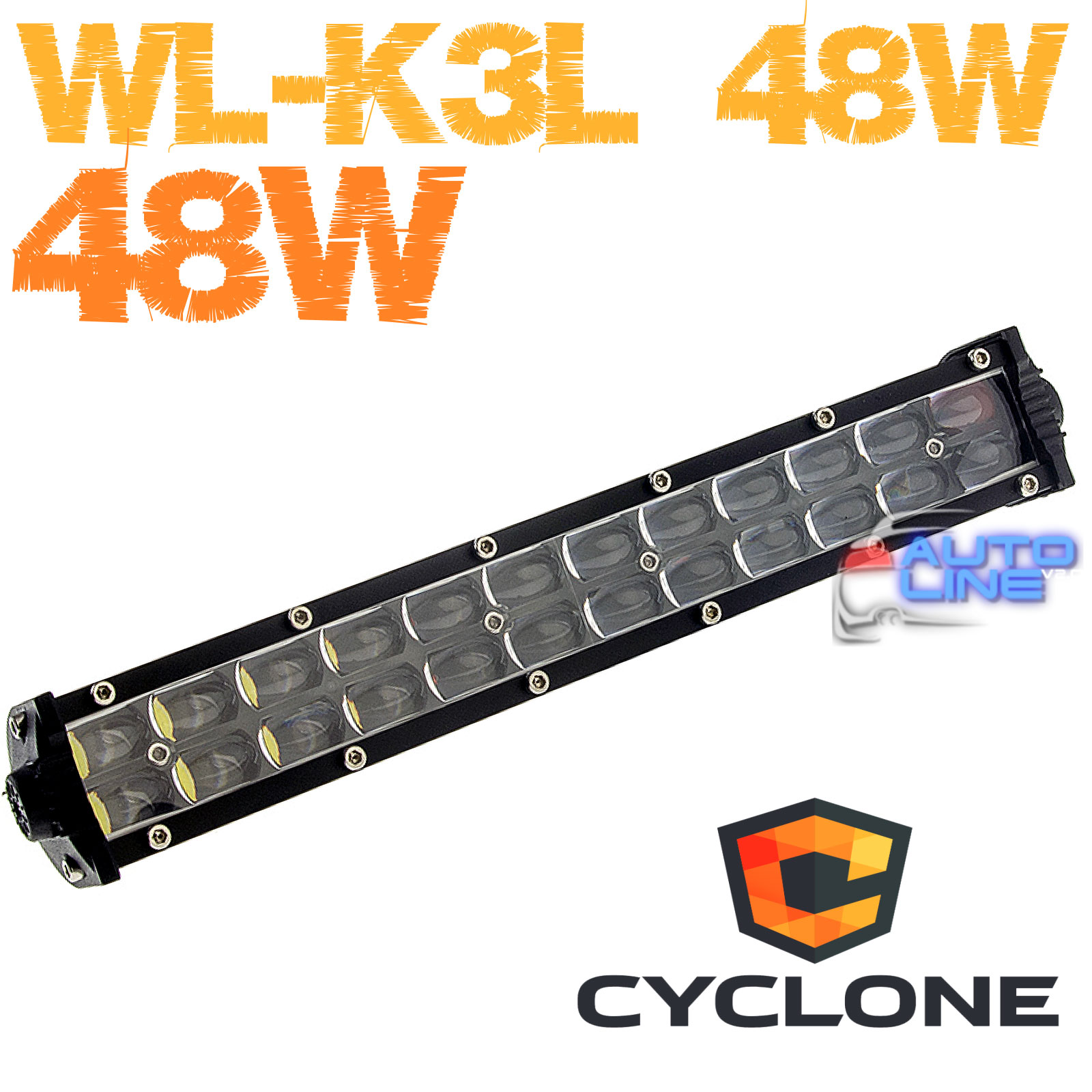 Cyclone WL-K3L 48W Spot - дополнительная LED-фара ближнего света с горизонтальной светотеневой границей