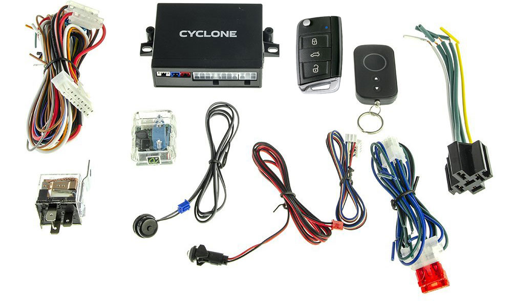 CYCLONE A21 - Односторонняя автомобильная сигнализация с двумя односторонними брелоками