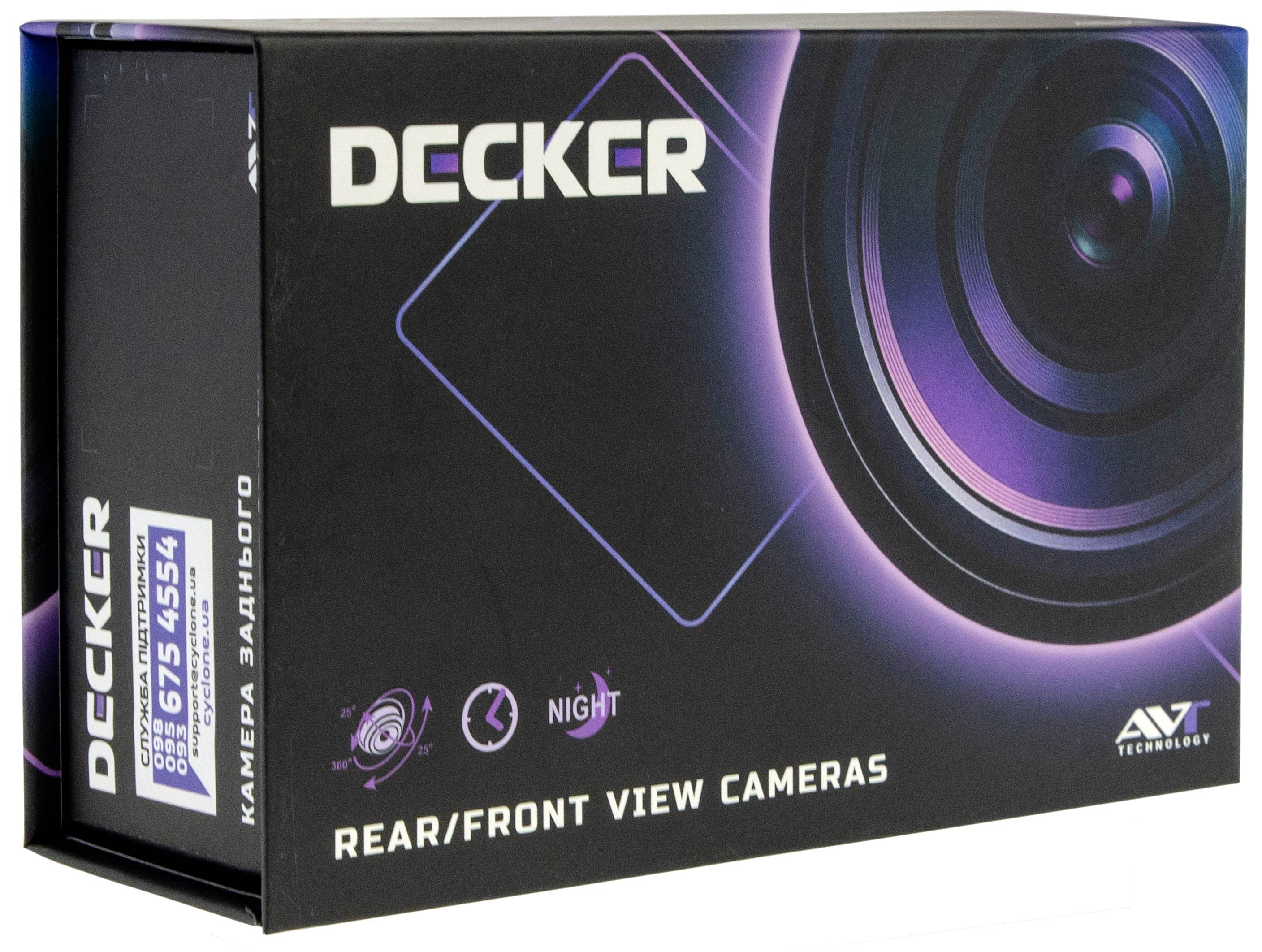 Decker DMX-01 AHD 5-32V — универсальная автомобильная камера с матрицей AHD 1080P для легковых и грузовых авто