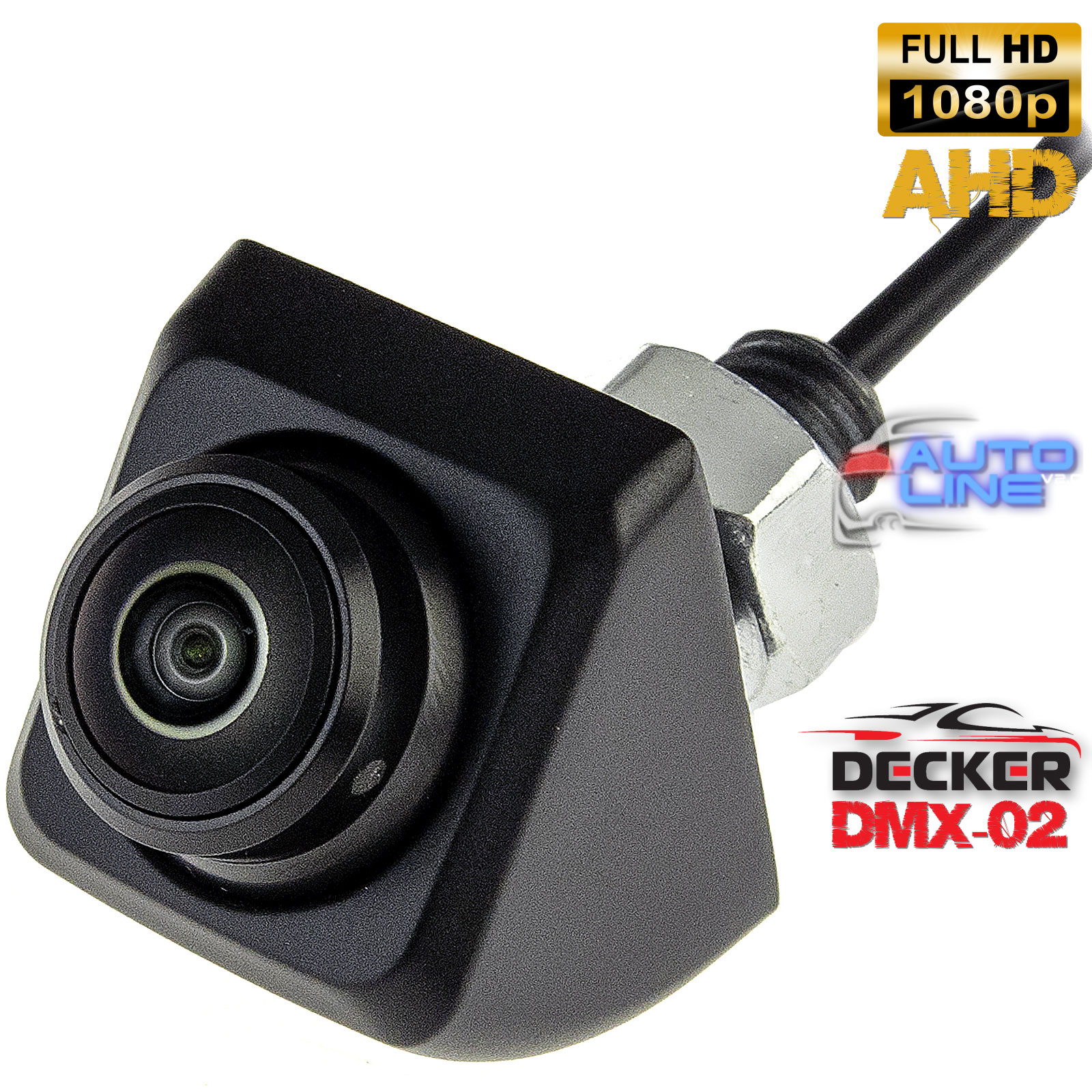 Decker DMX-02 AHD 5-32V — универсальная автомобильная камера на гайке с матрицей AHD 1080P для легковых и грузовых авто