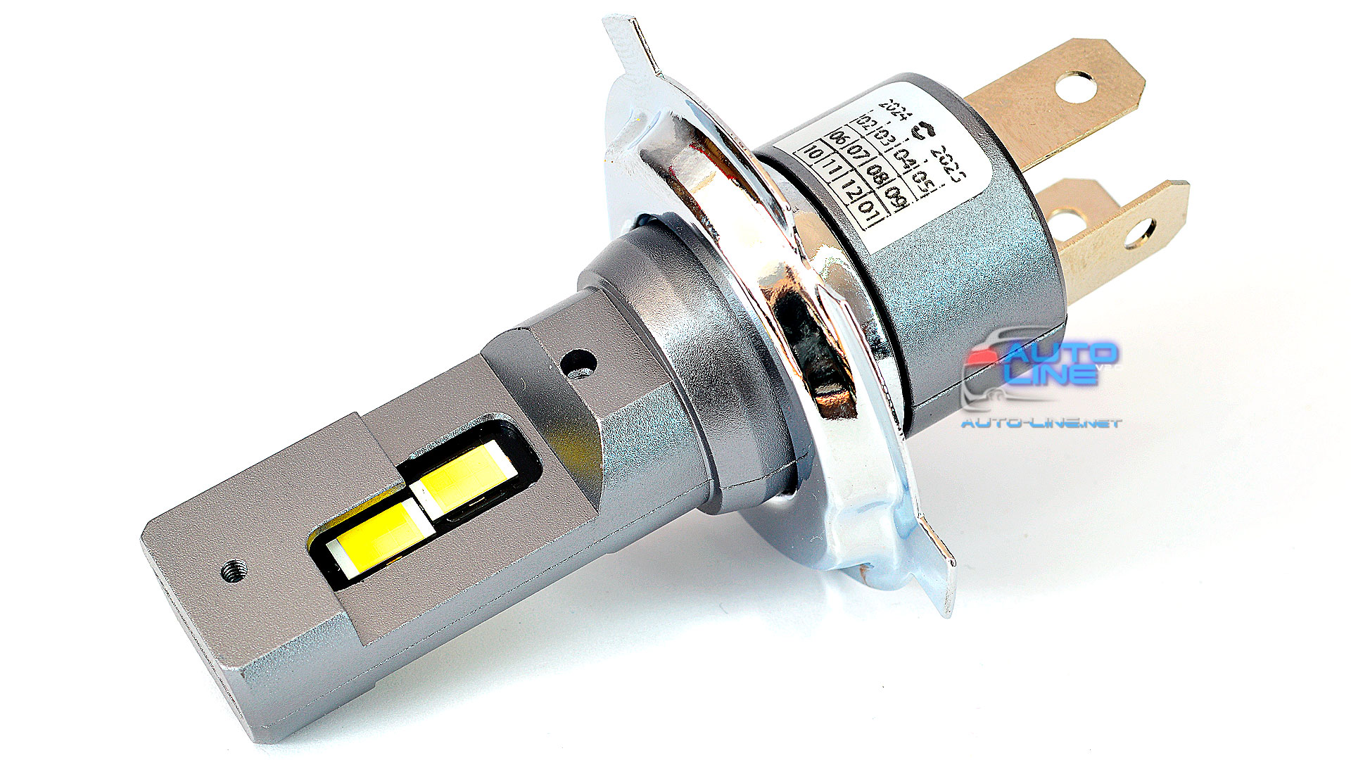 Decker LED PL-05 5K H4 H/L — автомобільна міні LED-лампа H4 під галогенку, без вентилятора, 5000K