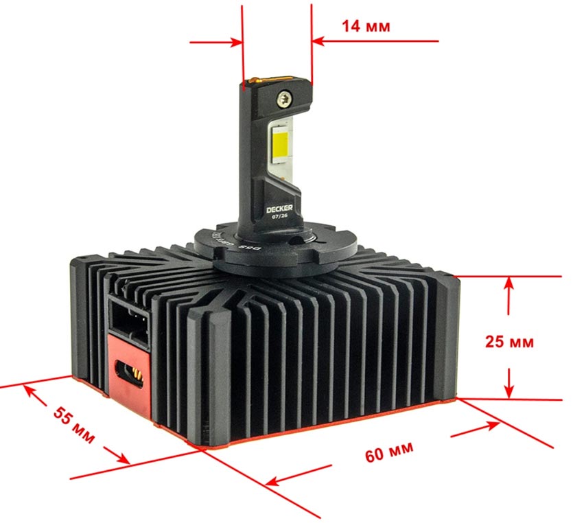 Decker LED PL-07 6K D5 — штатные LED-лампы D5, штатная LED-лампа в линзу D5