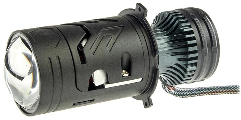 Decker LED RGX-01 5,5K H4 65/85 Вт — міні-LED-лінза H4, 1,44 (36,5 мм), 85 Вт, світлодіодна лампа-лінза H4