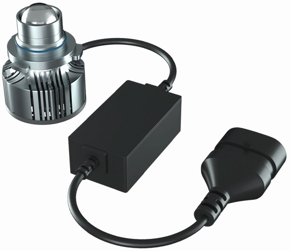 LED Mini Laser Lens 9006/HB4 6000K Canbus v1 - светодиодные мини лазерные линзы 9006/HB4 6000K, 50 Вт