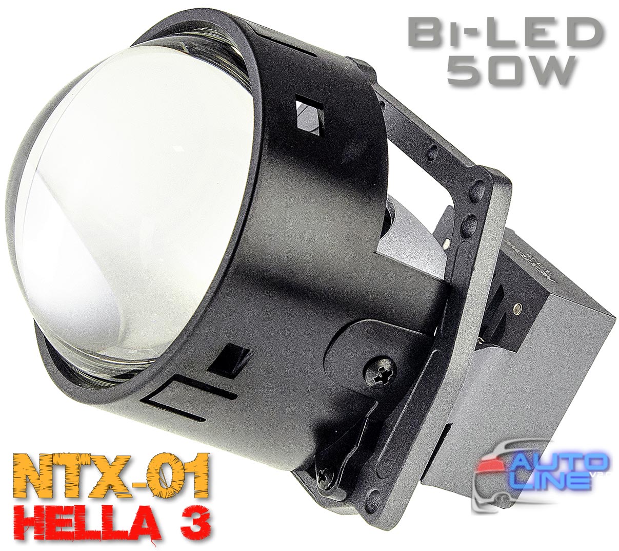 Nextone Bi-Led NTX-01 3,0 — штатна LED-лінза 3 дюйми Bi-Led, 3,0 (78 мм) Hella3