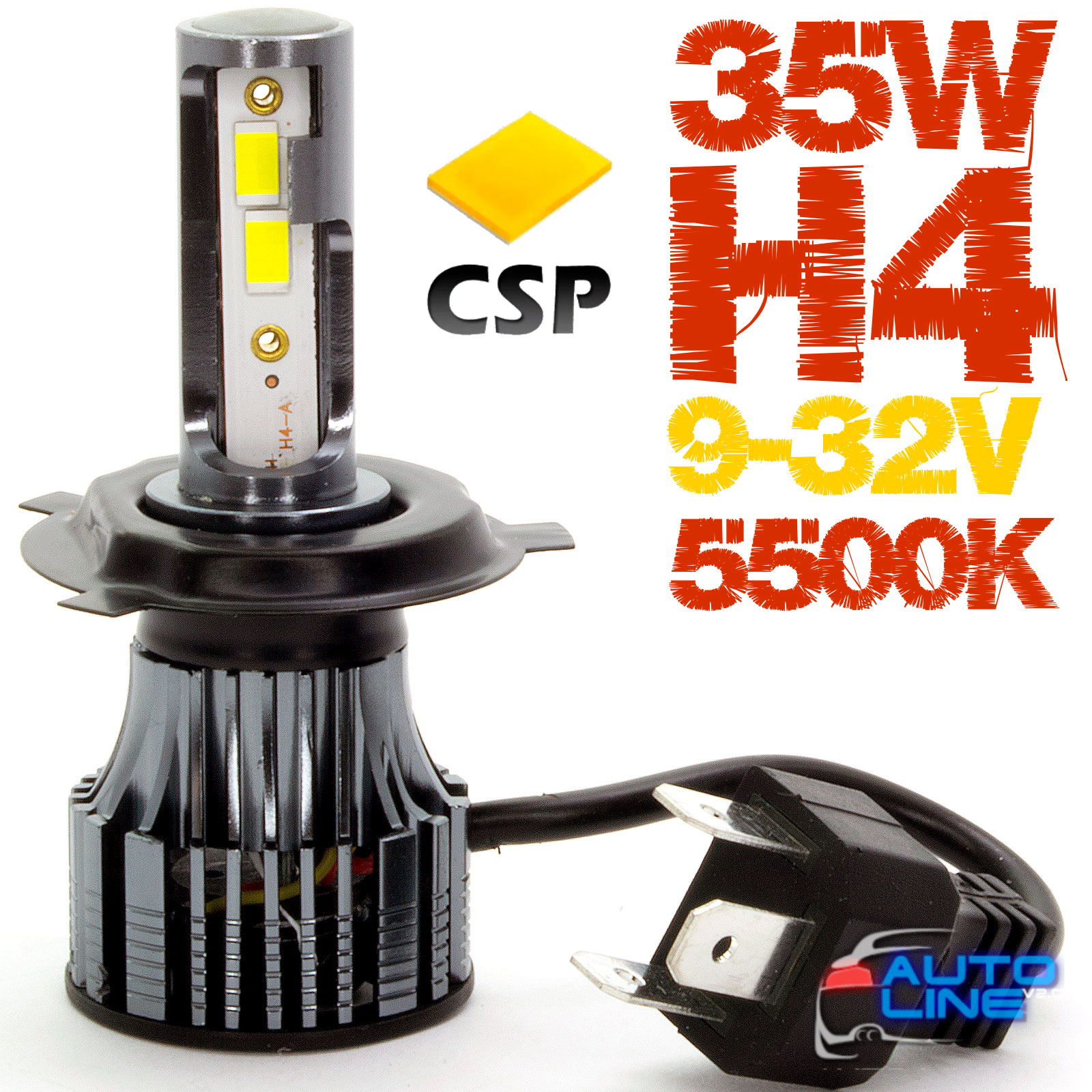Nextone LED L6 H4 Hi/Low 5500K - автомобільна LED-лампа H4 9-32В