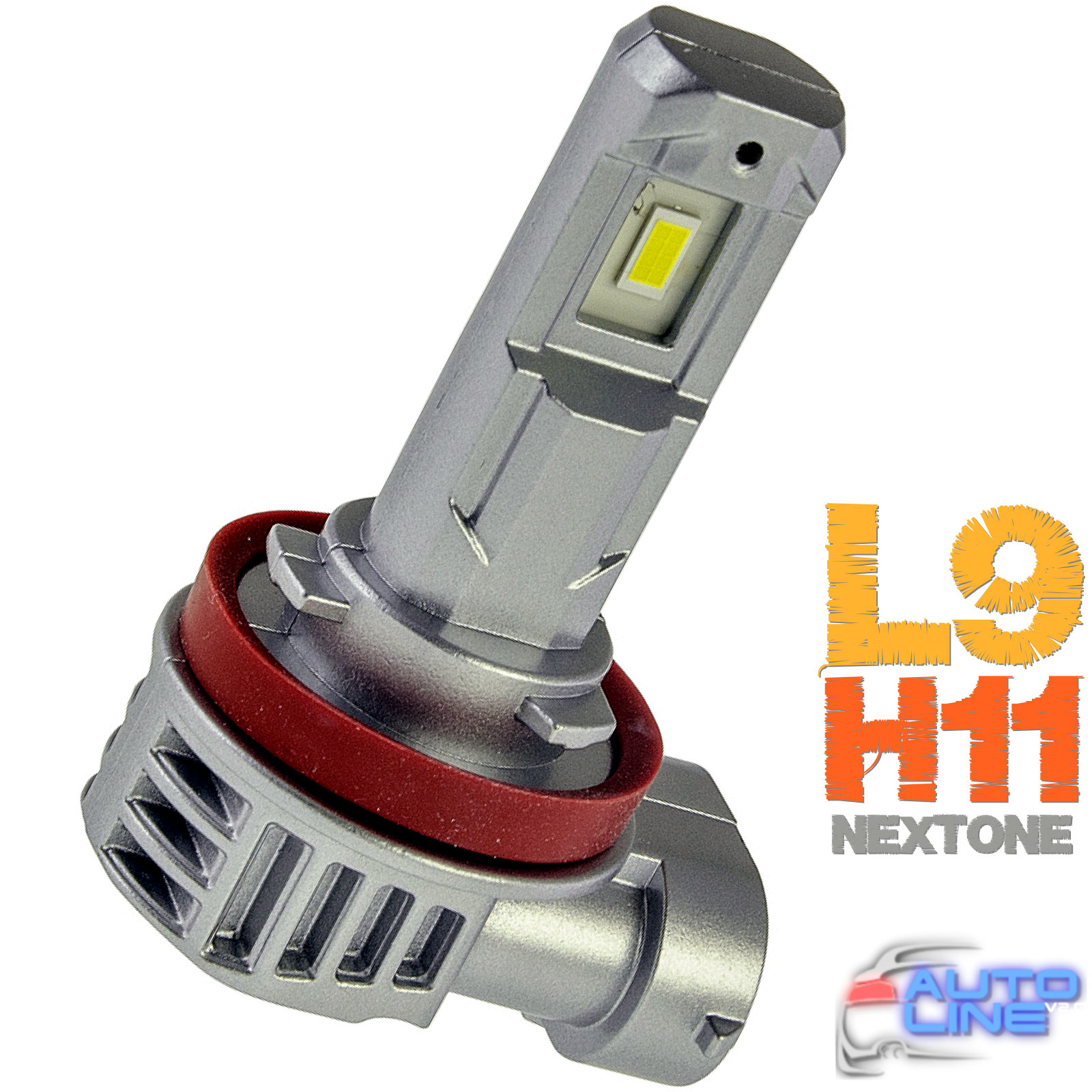 Nextone LED L9 H11 6000K - міні LED-лампа H11 під галогенку, без вентилятора, 6000K