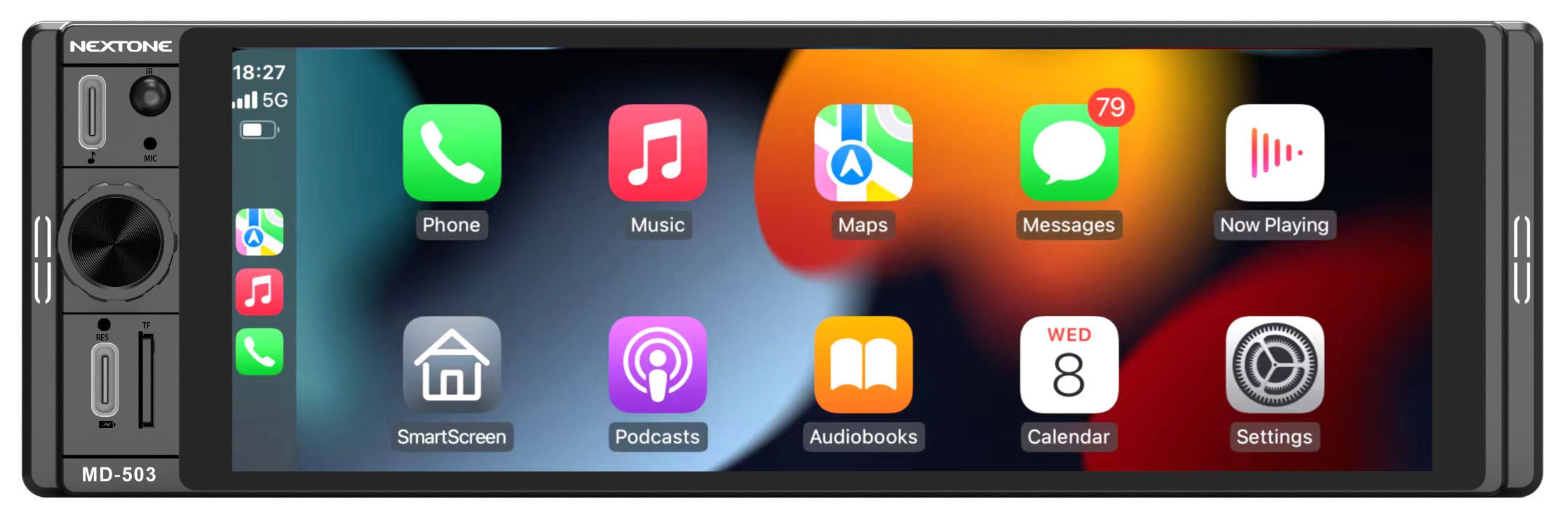 Nextone MD-503 - Автомагнитола 1DIN, CarPlay/Android Auto
