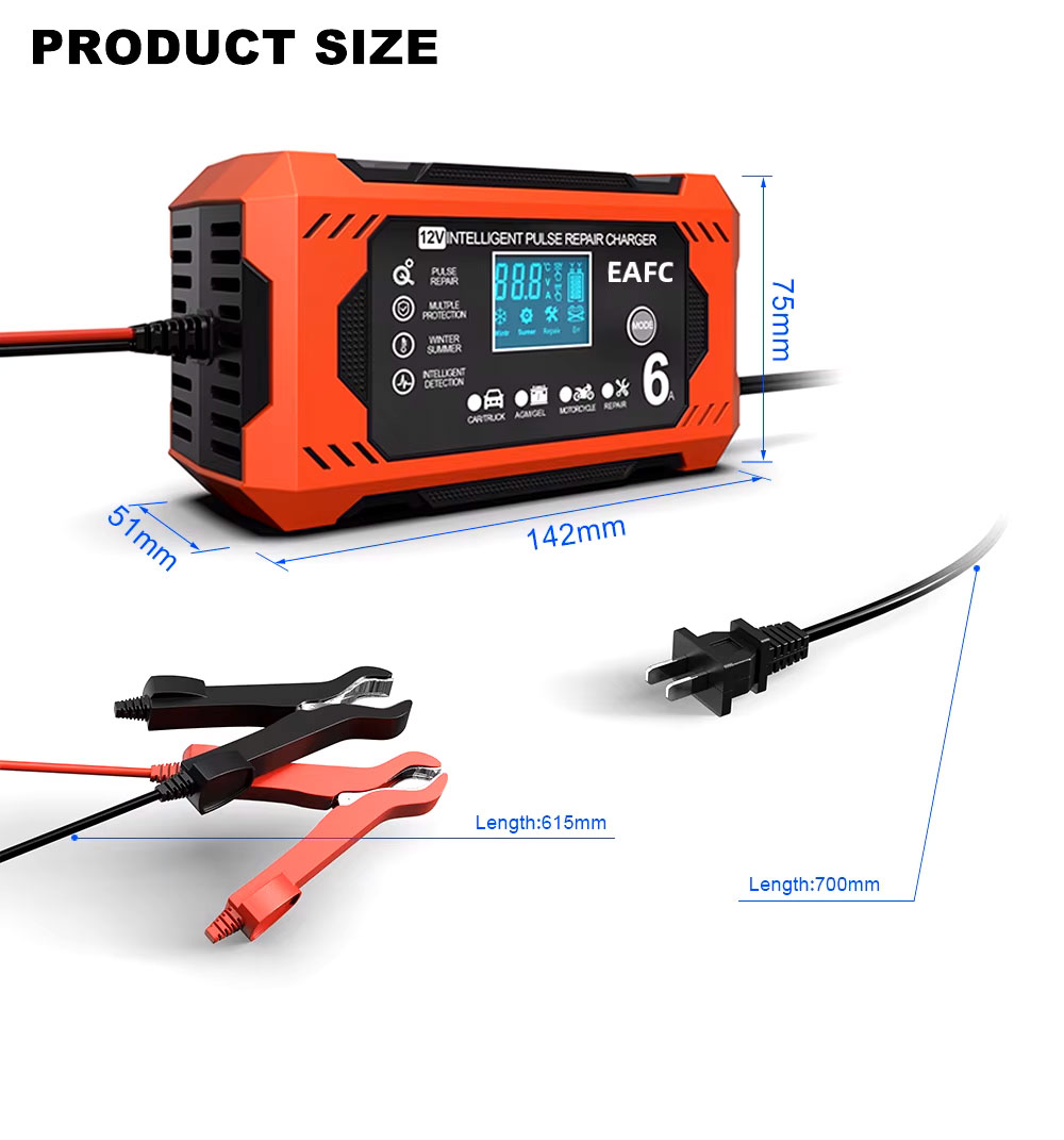Intelligent Pulse Repair Charger 12V 6A v1 - интеллектуальное зарядное устройство с режимом восстановления 12В 6А