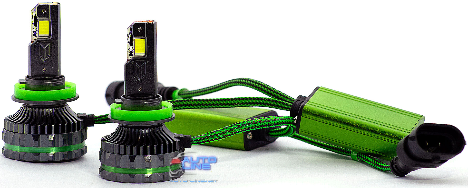 B-Power LED XL1 H11 6000K 40000Lm 160W CAN — автомобильные мощные LED-лампы H11 с обманкой, 4 медные трубки CSP Leds