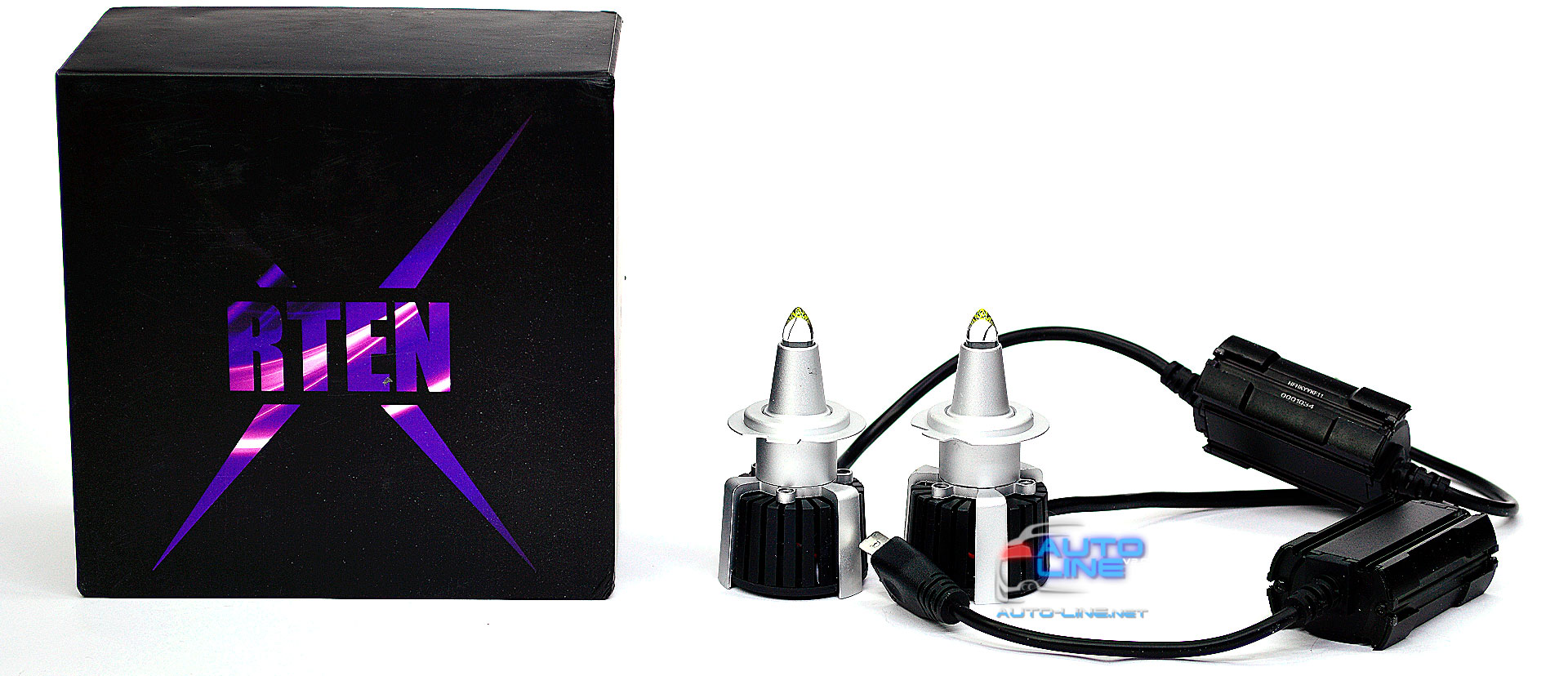 B-Power SL LED R10 H7 CAN 6000K 25000Lm 120W — мощные кварцевые 3D лазерные лампы H7 для линз