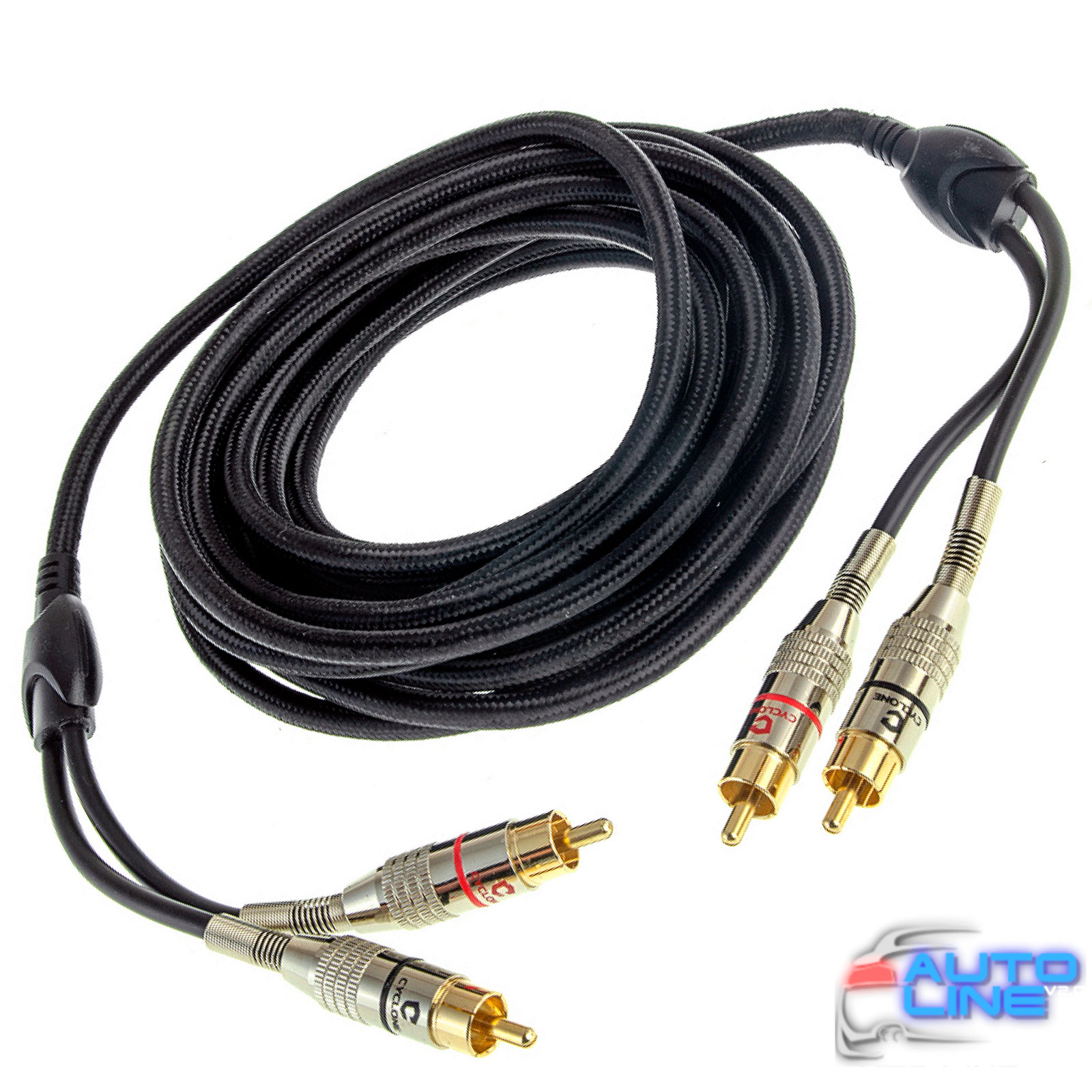 Cyclone AW-56 PRO - Межблочный позолоченный RCA кабель для подключения усилителя