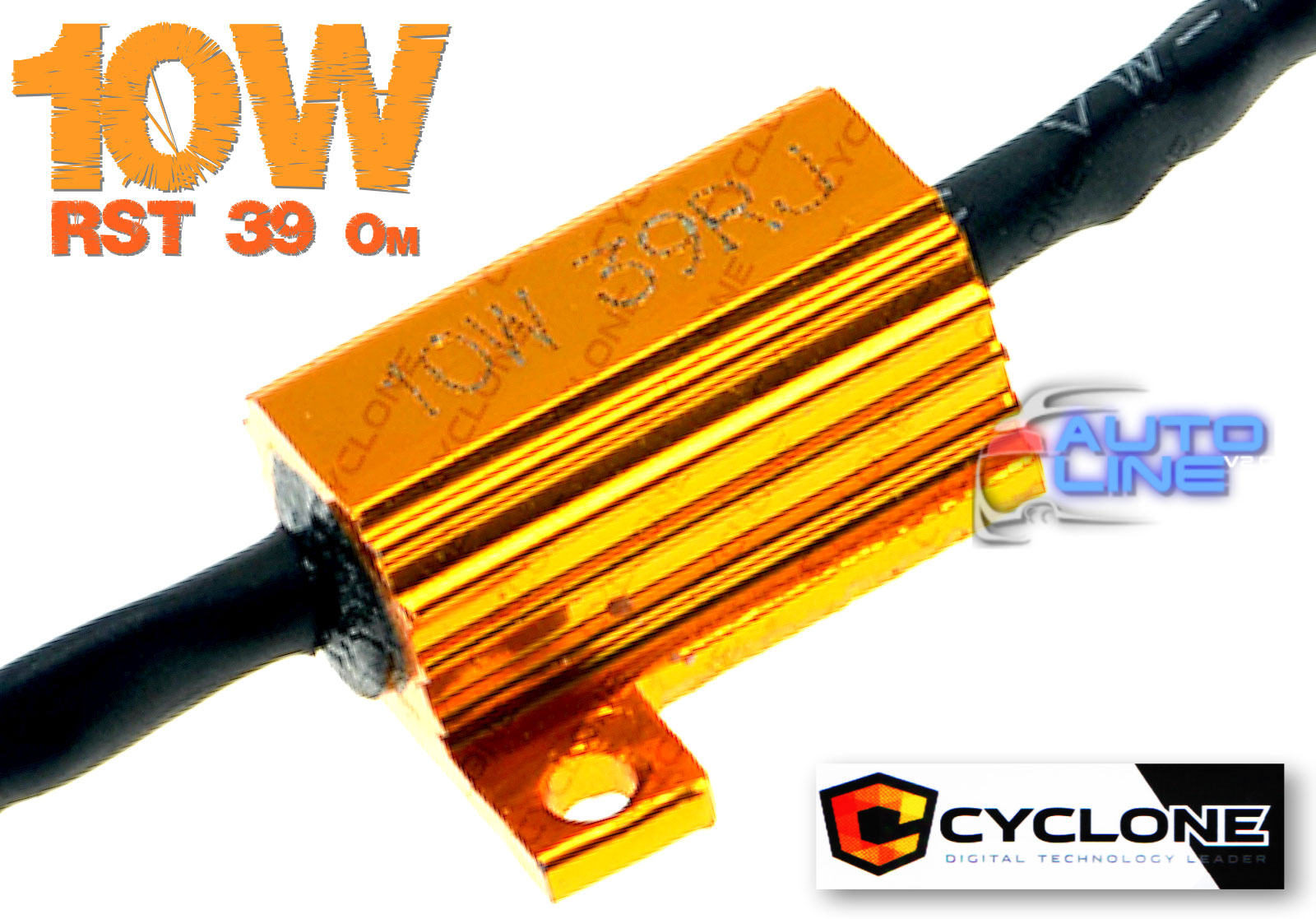Cyclone Rst 10W 39Om - сопротивление 39Om для LED-ламп для установки на автомобили с CAN-шиной