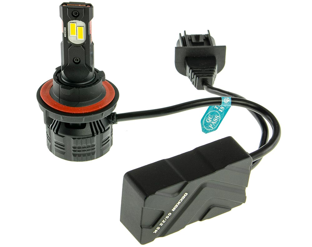 Decker LED PL-03 5K H13 H/L — мощные CAN LED-лампы H13 (с обманкой), 5000K/12000Lm