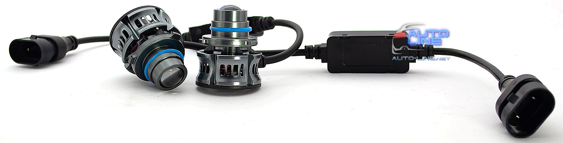LED Mini Laser Lens 9005/HB3 6000K Canbus v1 - светодиодные мини лазерные линзы 9005/HB3 6000K