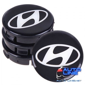 Заглушка колесного диска Hyundai 56x52 дутая с бортиком (4шт.) (SAK 12/003)