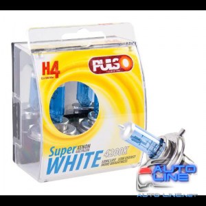 Лампы PULSO галогенные H4/P43T 12v100/90w super white/plastic box