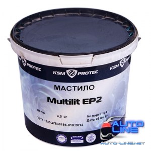 Смазка KSM Protec Multilit EP2 ведро 4,5 кг (KSM-EP2)