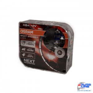 Лампа галогенная Osram 9006NL HB4 Night Breaker Laser NG +150% 51W 12V P22d HardDuopet