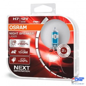 Лампа галогенная Osram 64210NL H7 Night Breaker Laser NG +150% 55W 12V PX26d HardDuopet