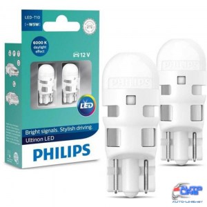 Габарит LED Philips Ultinon T10-W5W LED 6000K 12V 11961ULWX2