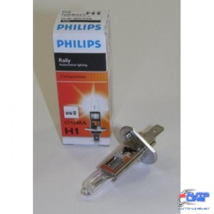 Лампа галогенная Philips H1 Rally, 1шт/картон 12454RAC1