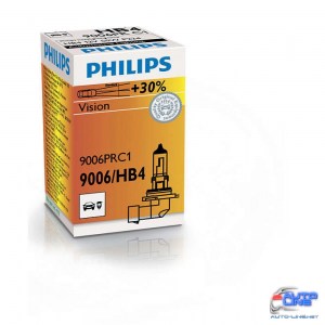 Лампа галогенная Philips HB4 Vision, 3200K, 1шт/картон 9006PRC1
