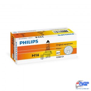 Лампа галогенная Philips H16, 1шт/картон 12366C1