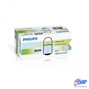 Лампа накаливания Philips R5W 12821LLECOCP LongLife EcoVision 10шт/картон