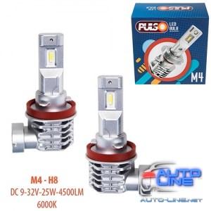 Лампы PULSO M4/H8/LED-chips CREE/9-32v/2x25w/4500Lm/6000K (M4-H8)