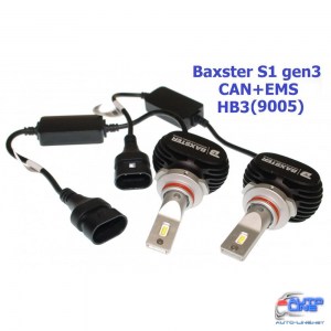 Лампы светодиодные Baxster S1 gen3 HB3 (9005) 5000K CAN+EMS (2 шт)