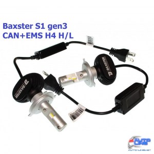 Лампы светодиодные Baxster S1 gen3 H4 H/L 5000K CAN+EMS (2 шт)