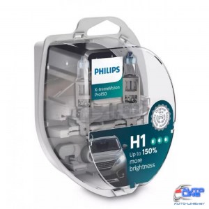 Лампа галогенная Philips 12258XVPS2 H1 55W 12V P14,5s X-treme Vision Pro +150%
