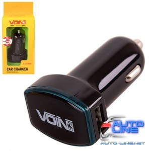 Автомобильное зарядное устройство USB VOIN C-2026BK 2USB (12/24V - 5V 2,4A) (C-2026BK)