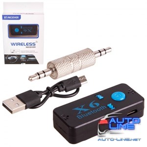 Аудио адаптер Bluetooth 5.0, AUX 3.5мм (Х6)