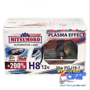 Автолампа MITSUMORO H8 12v 35w PG19-1 v 1 + 200 plasma effect (M72820NB/2)