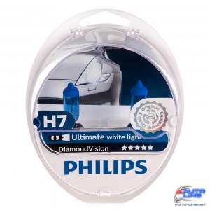 Автолампа Philips White Vision H7 12V 55W PX26d 2 шт. (12972WHVSM) абсолютно белый свет (12972WHVSM)