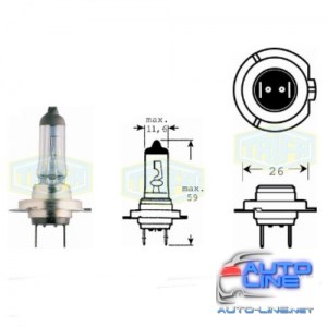 Лампа автомобильная H7/H1 Spare kit 12V (01607-287)
