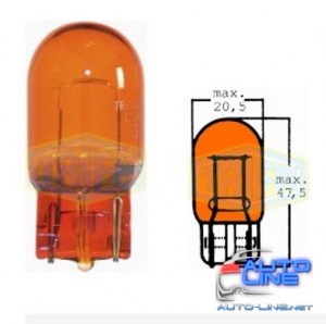 Лампа автомобильная с клиновидним цоколем Trifa 12V 21W amber (81781)