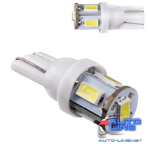 Лампа PULSO/габаритная/LED T10/5SMD-2835/12v/1,1w/50lm White (LP-135051)