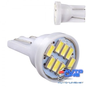 Лампа PULSO/габаритная/LED T10/8SMD-3014/12v/1.5w/48lm White (LP-124861)