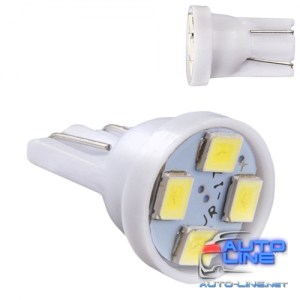 Лампа PULSO/габаритная/LED T10/4SMD-2835/12v/1w/16lm White (LP-121651)