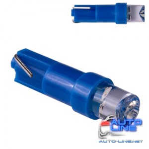Лампа PULSO/габаритная/LED T5/1SMD-3030/12v/0.5w/3lm Blue (LP-120302)