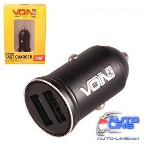 Автомобильное зарядное устройство VOIN C-31203BK, 2USB (12/24V - 5V 3,1A) (C-31203BK)