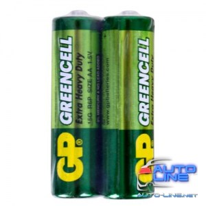 Батарейка GP GREENCELL 1.5V солевая 15G-S2 , R6, АА (4891199006425)